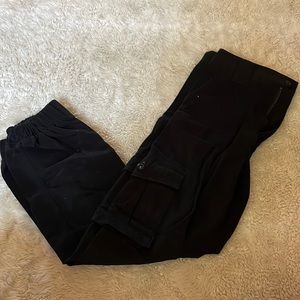 Black cargo pants